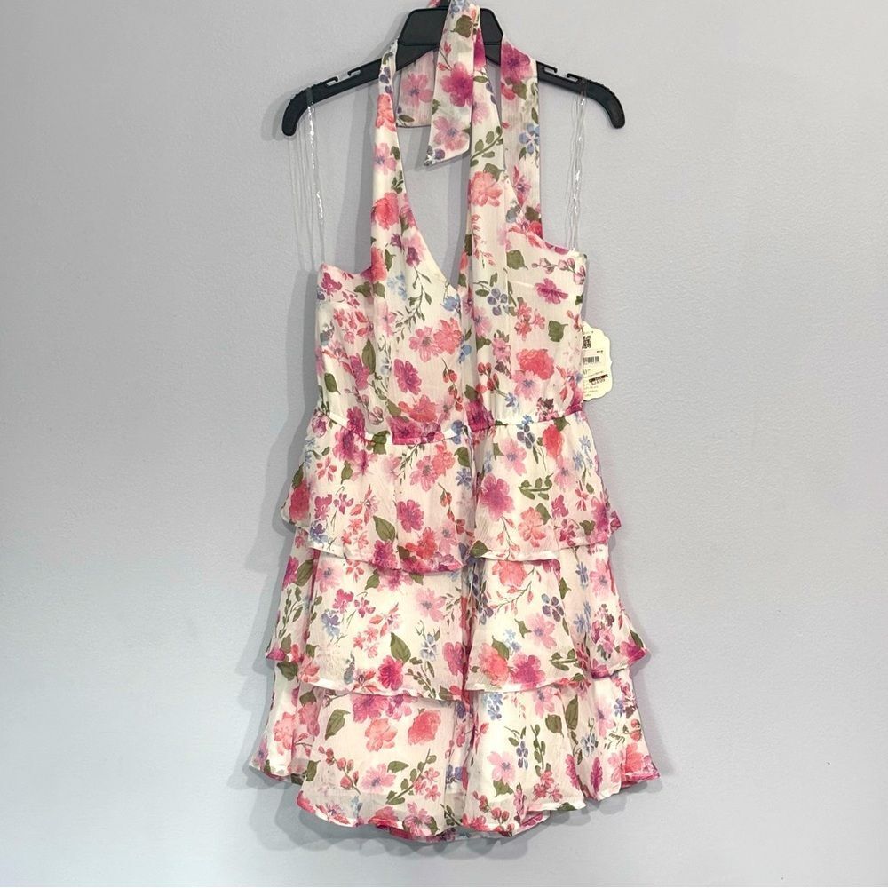 Altar’d State | Women’s NWT White Floral Halter Dress Size XL